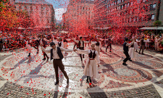 Budapest, Hungary traditional Folk Dancing