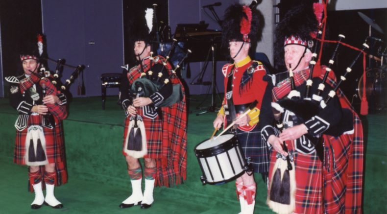 Opening ceremony. We started appropriately with Scottish pipes and drums..jpg